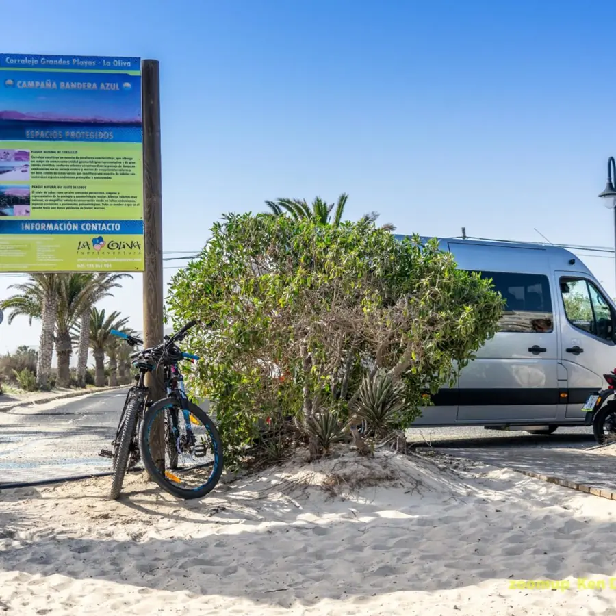 Canary Transfer Services minibus at the airport